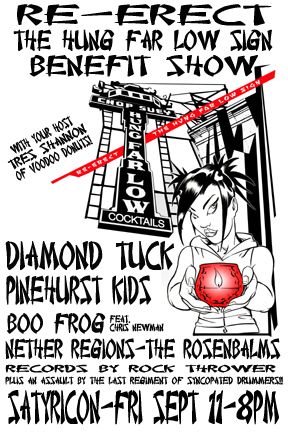 Re-Erect Hung Far Low Sign Benefit at Satyricon 9/11