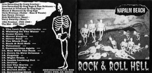 Napalm Beach - Rock & Roll Hell  - CD insert 4 panel outside