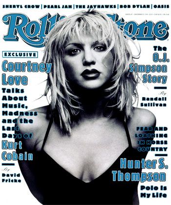 December 1994 Rolling Stone magazine cover featuring Courtney Love