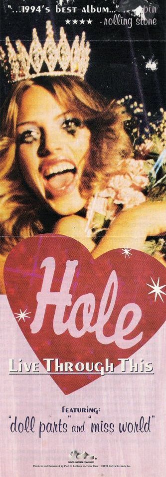 1994 magazine ad for Hole album 'Live Through This'