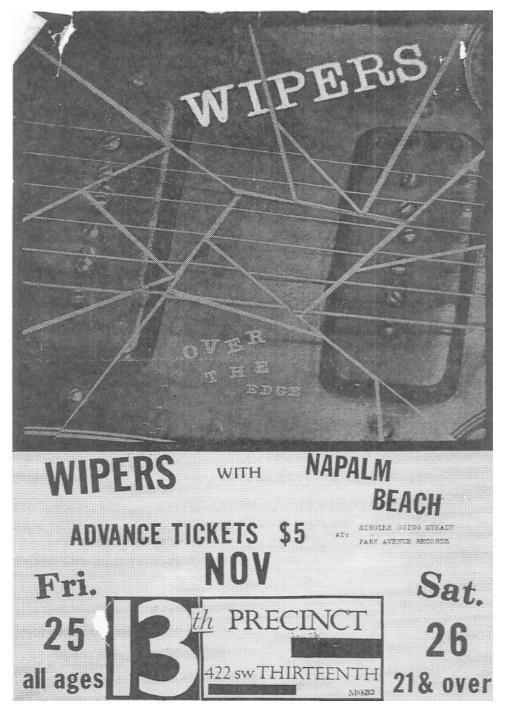 Wipers with Napalm Beach flyer