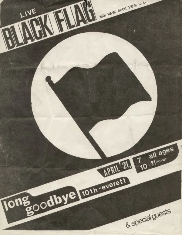 poster for Black Flag at Long Goodbye