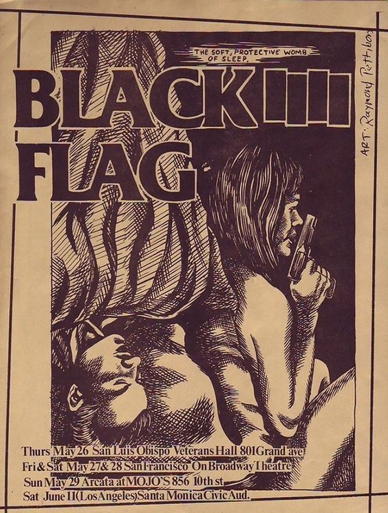 1983 Black Flag at Mojos flyer