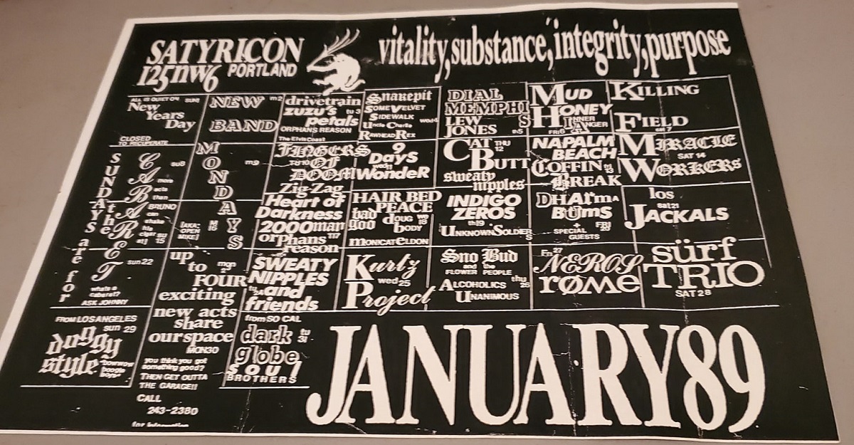 January 1989 Satyricon calendar