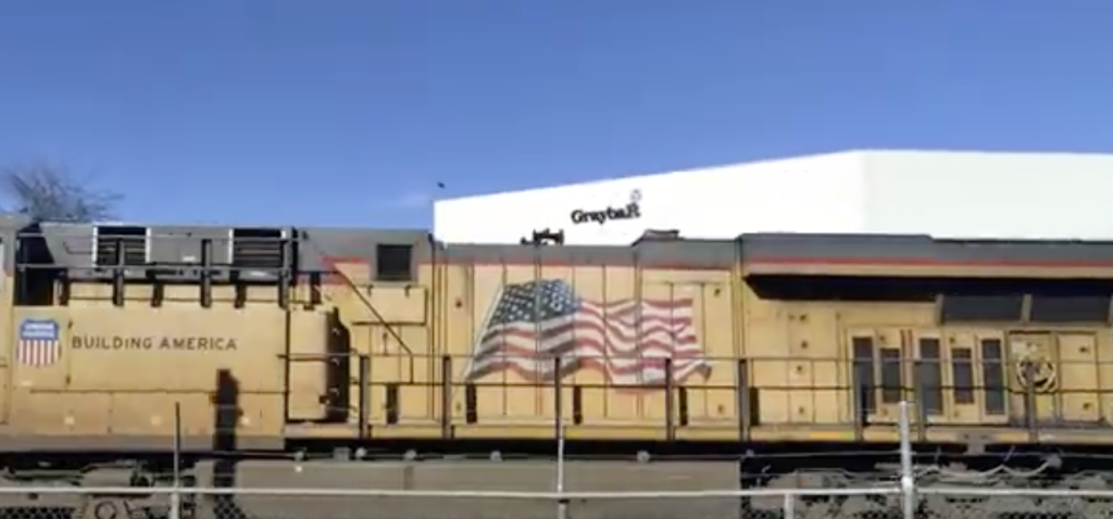 train design looks like a black flag