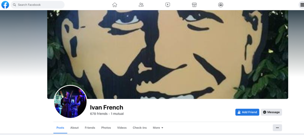 Ivan French banner Tom Peterson