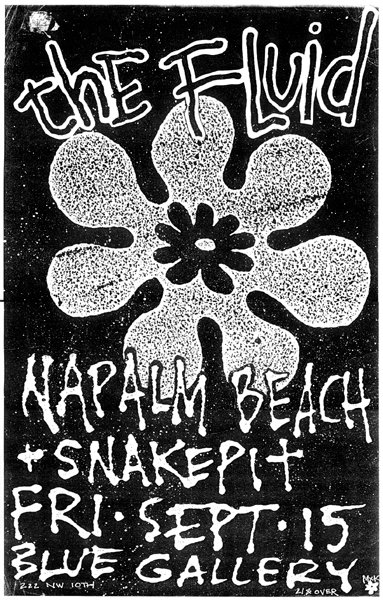 Napalm Beach, Fluid, Snakepit at Blue Gallery